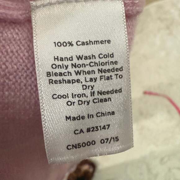 Talbots Pink Pure Cashmere Comfy Sweater - Picture 8 of 8